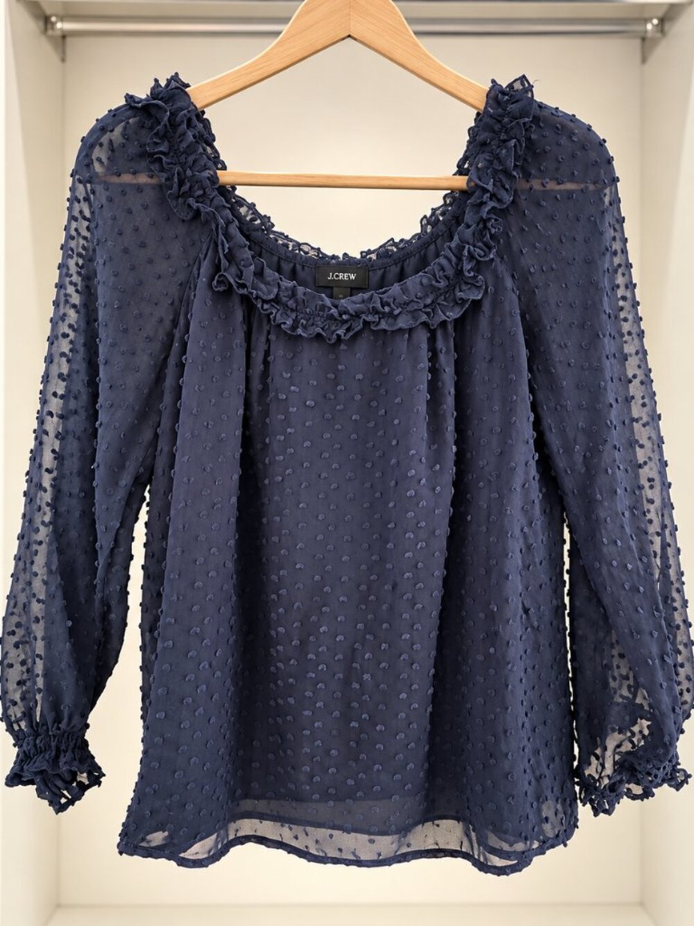 J.Crew Women's Blue Top Size Small S Classic Style